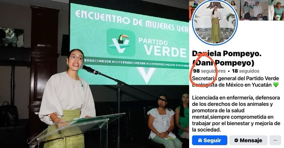 Designan a Daniela Pompeyo como nueva dirigente estatal del PVEM en Yucatán