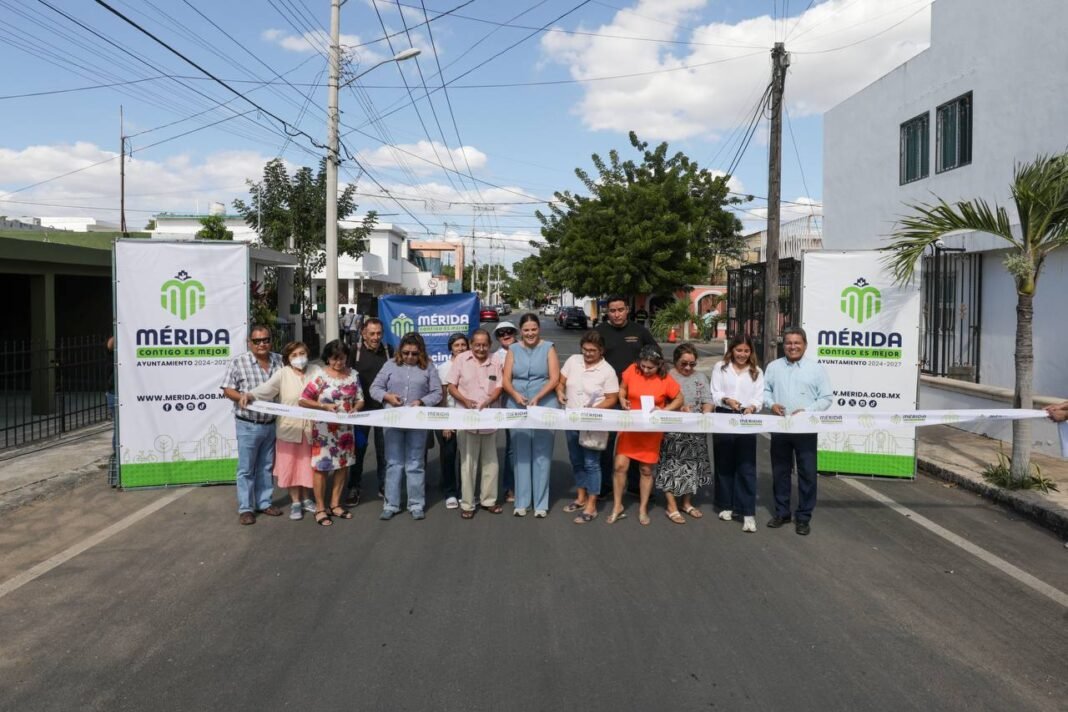 Cecilia Patrón entrega más de 11.8 kilómetros de calles nuevas en Mérida