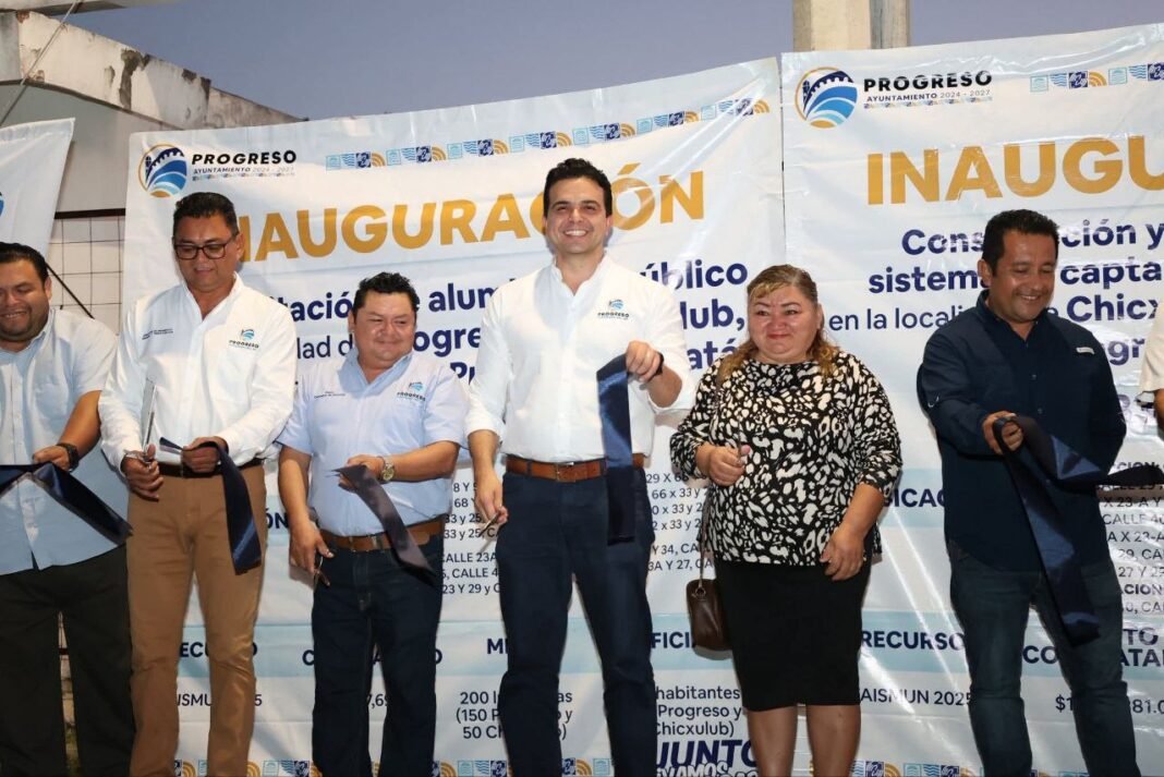 Chicxulub Puerto fortalece su seguridad con nueva iluminación en la colonia Miguel Hidalgo