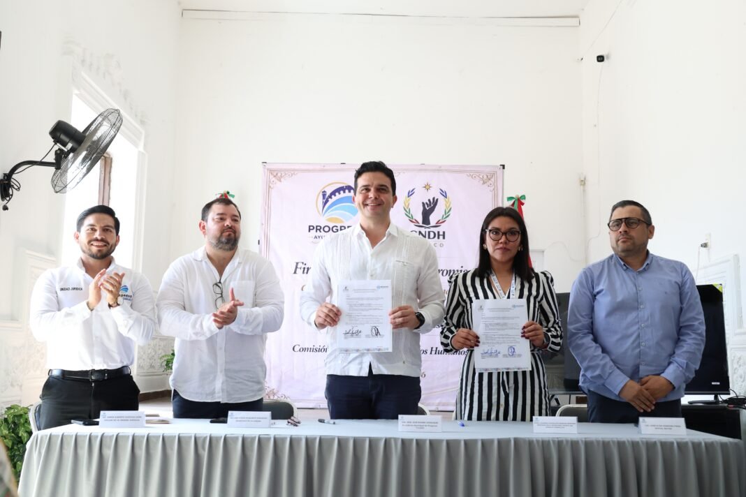 Progreso refuerza la profesionalización del servicio público con histórico convenio con la CNDH